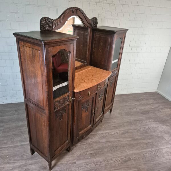 Dressing Table Jugendstil 1910 Oak - Image 2