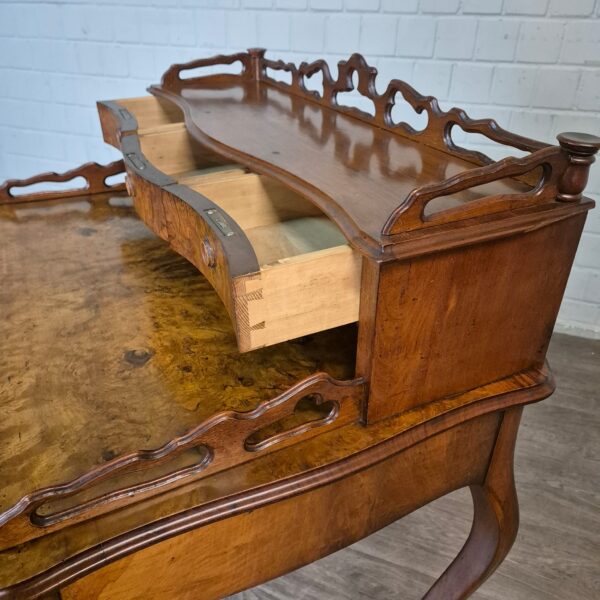 Ladies Desk Louis Philippe 1860 Walnut - Image 10