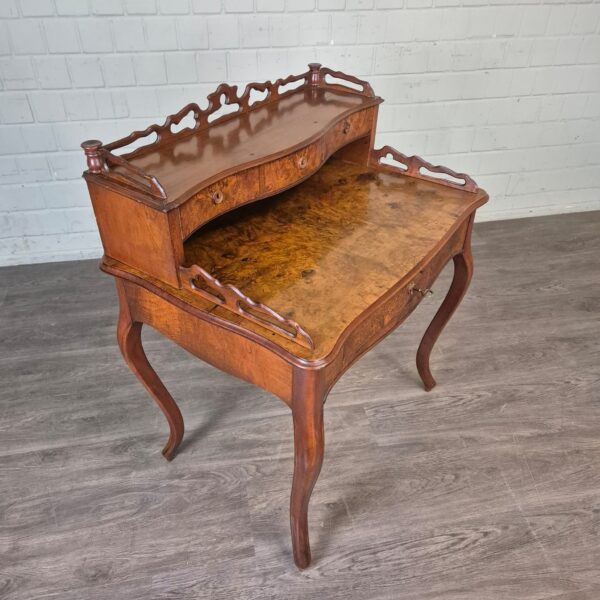 Ladies Desk Louis Philippe 1860 Walnut - Image 3