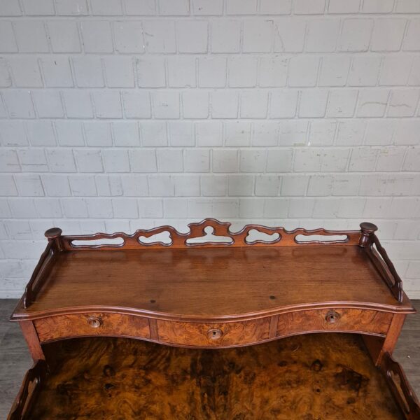 Ladies Desk Louis Philippe 1860 Walnut - Image 5