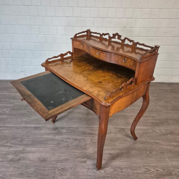 Ladies Desk Louis Philippe 1860 Walnut - Image 7