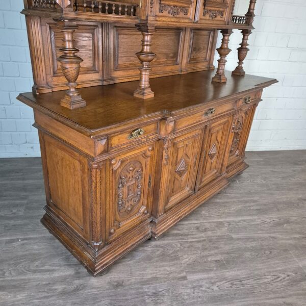 Cabinet Gründerzeit 1880 Oak - Image 7