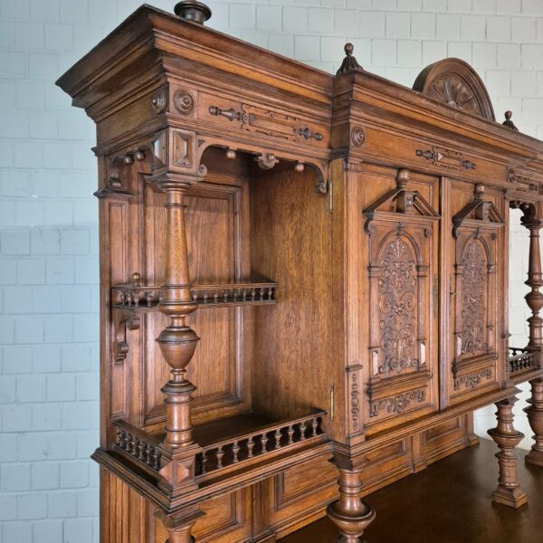 Cabinet Gründerzeit 1880 Oak - Image 6