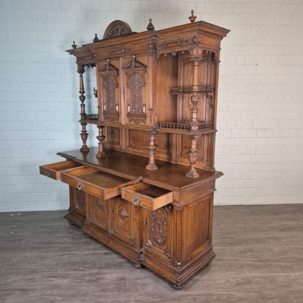 Cabinet Gründerzeit 1880 Oak - Image 23