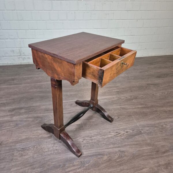 Sewing Table Biedermeier 1830 Walnut - Image 7