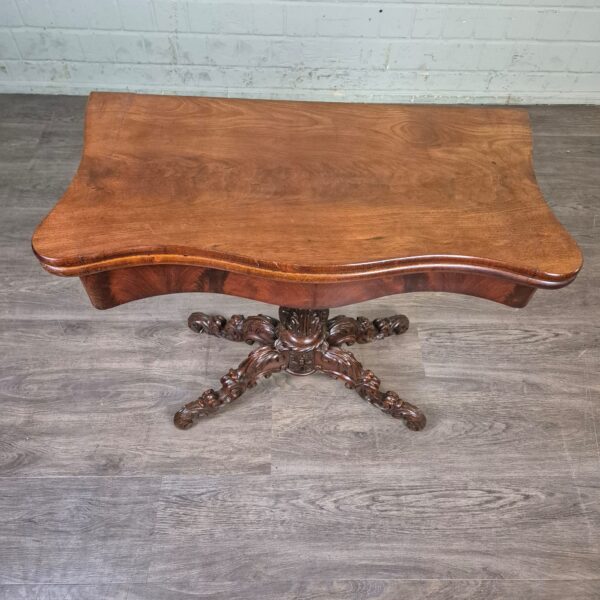 Folding Table Biedermeier 1860 Walnut - Image 2