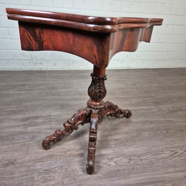 Folding Table Biedermeier 1860 Walnut - Image 5