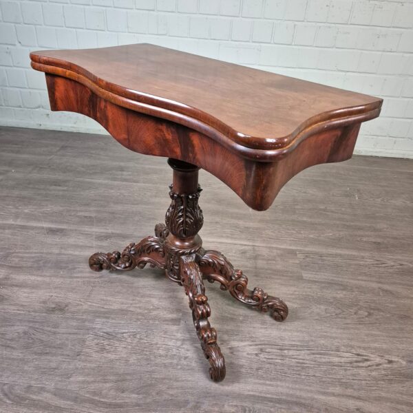 Folding Table Biedermeier 1860 Walnut