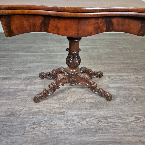 Folding Table Biedermeier 1860 Walnut - Image 7