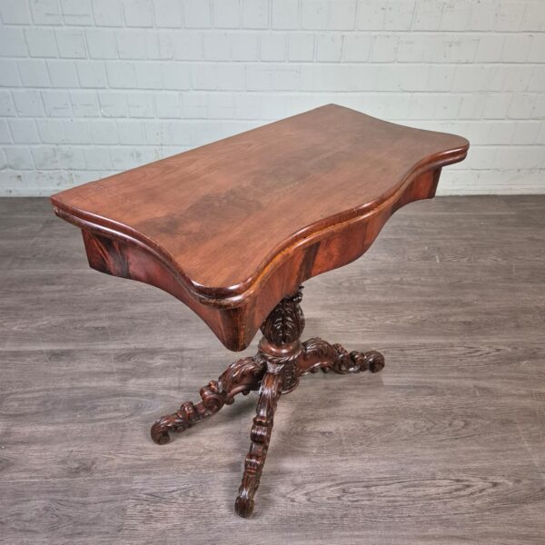 Folding Table Biedermeier 1860 Walnut - Image 3