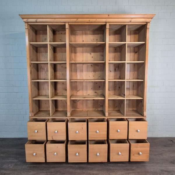 Shop Cabinet Bookcase 2,10 m Pine - Image 8