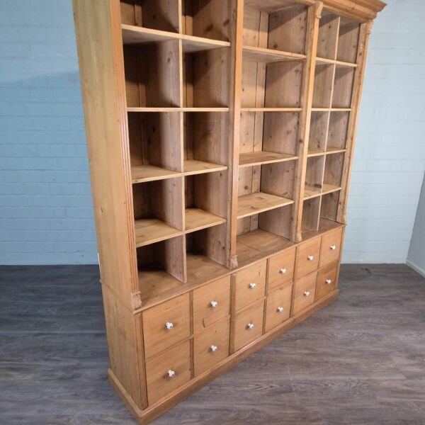 Shop Cabinet Bookcase 2,10 m Pine - Image 3