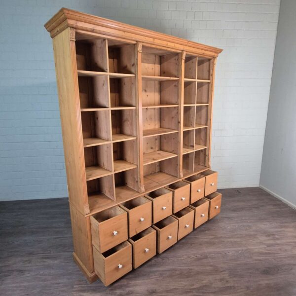 Shop Cabinet Bookcase 2,10 m Pine - Image 11