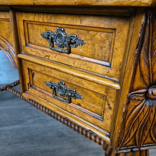 Desk Biedermeier 1850 Walnut - Image 8