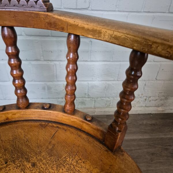 Office Chair Biedermeier 1850 Walnut - Image 8