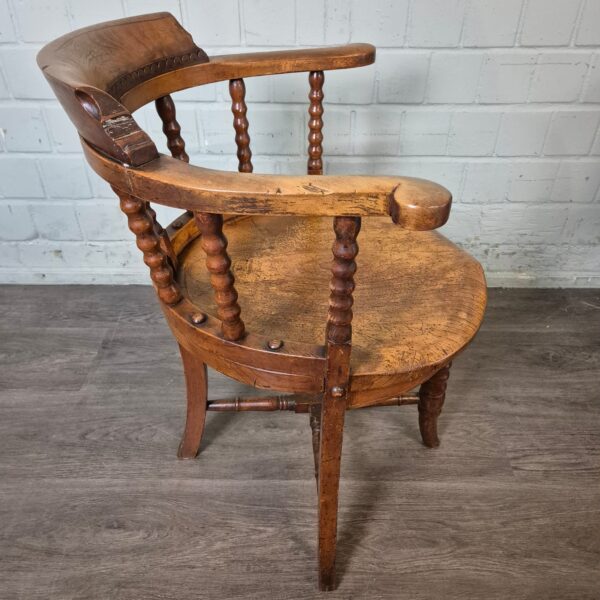 Office Chair Biedermeier 1850 Walnut - Image 9