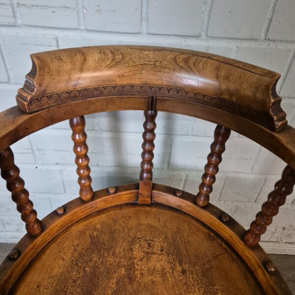 Office Chair Biedermeier 1850 Walnut - Image 7