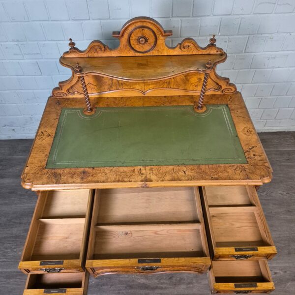 Desk with Chair Biedermeier 1850 Walnut - Image 13