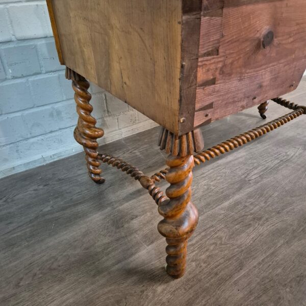 Desk with Chair Biedermeier 1850 Walnut - Image 17