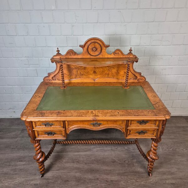 Desk with Chair Biedermeier 1850 Walnut - Image 4