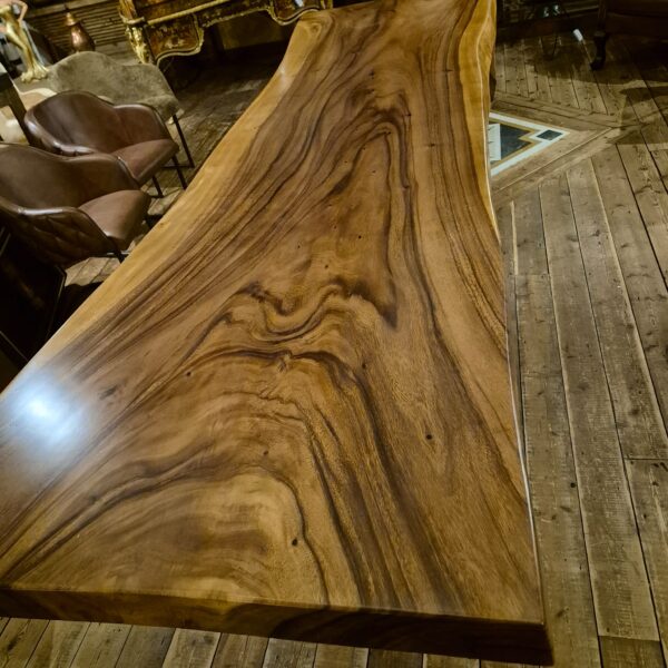 Dining table Conference table Suar wood L-Form 3.90 m x 1.18 m - Image 19