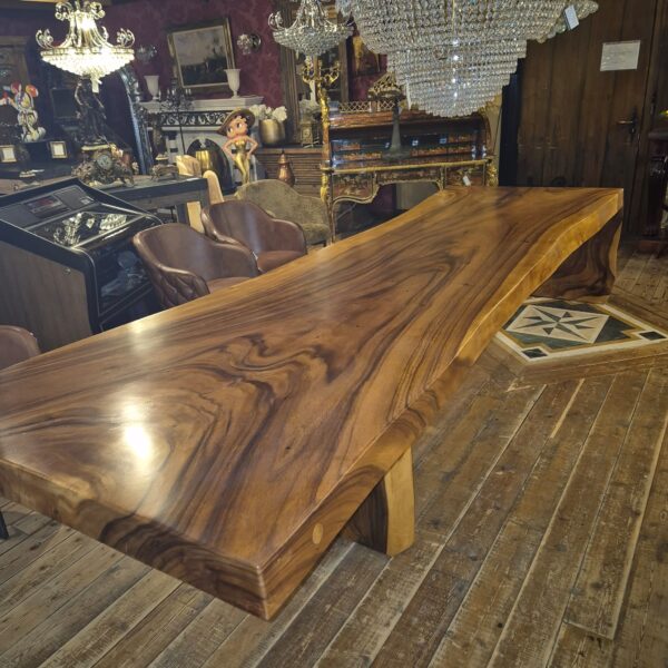 Dining table Conference table Suar wood L-Form 3.90 m x 1.18 m - Image 18