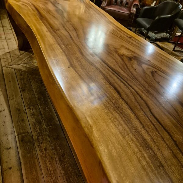 Dining table Conference table Suar wood L-Form 3.90 m x 1.18 m - Image 13