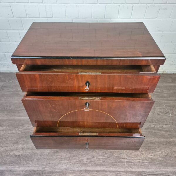 Chest of Drawers Biedermeier 1830 Mahogany - Image 7