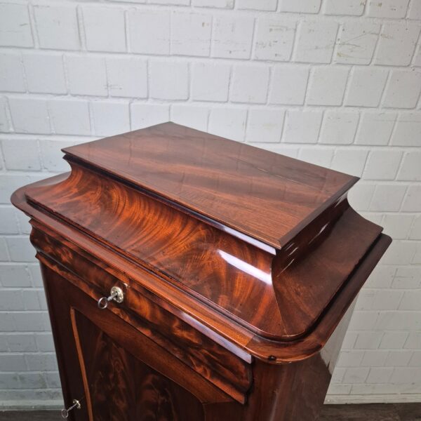 Silver Cabinet Biedermeier 1850 Mahogany - Image 6