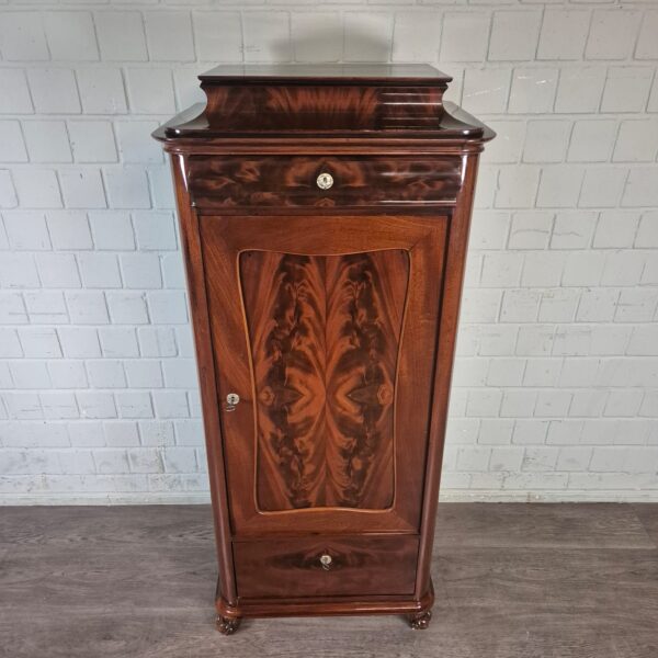 Silver Cabinet Biedermeier 1850 Mahogany - Image 3