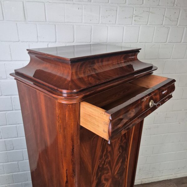 Silver Cabinet Biedermeier 1850 Mahogany - Image 10