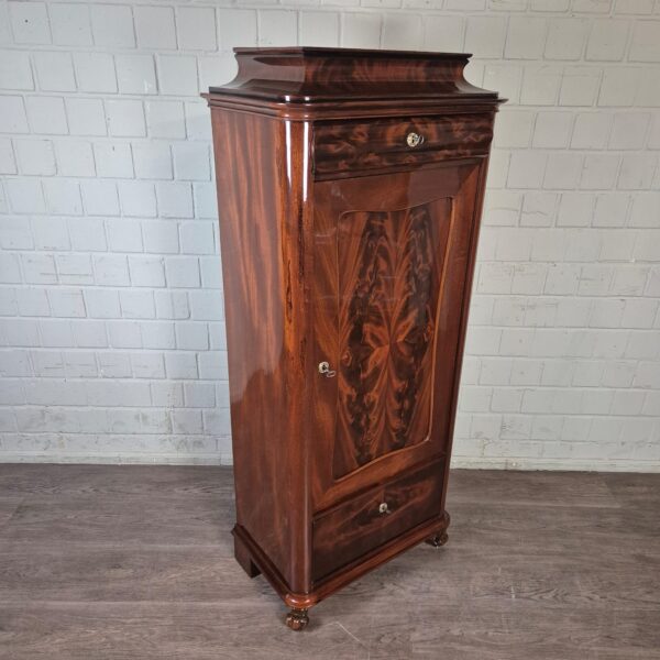 Silver Cabinet Biedermeier 1850 Mahogany