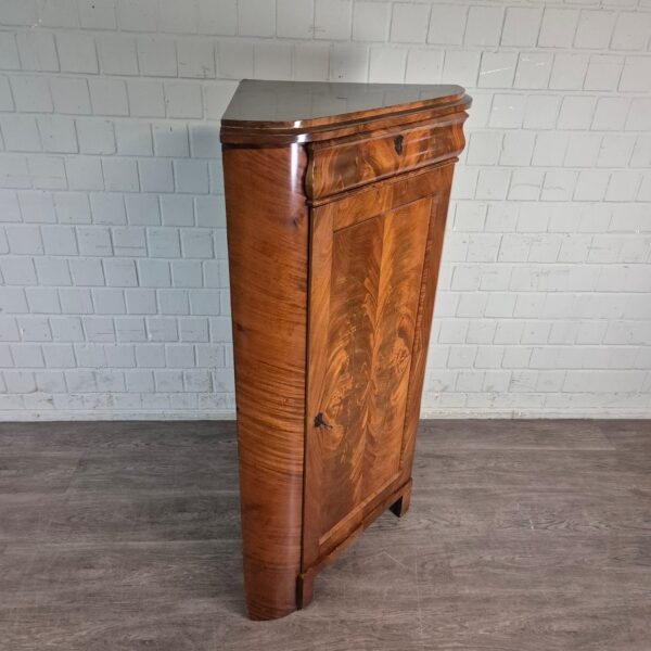 Corner Cabinet Biedermeier 1810 Walnut - Image 2