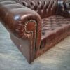 Chesterfield Sofas Leather Chestnut Brown 1.65 m Set - Image 10