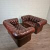 Chesterfield Sofas Leather Chestnut Brown 1.65 m Set - Image 4