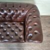 Chesterfield Sofas Leather Chestnut Brown 1.65 m Set - Image 14