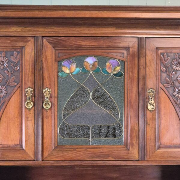 Cabinet Jugendstil 1900 Walnut - Image 8