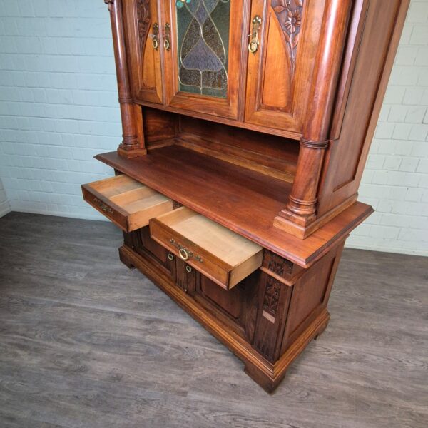 Cabinet Jugendstil 1900 Walnut - Image 25