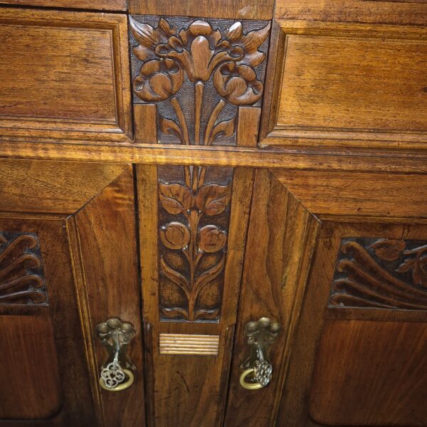 Cabinet Jugendstil 1900 Walnut - Image 16