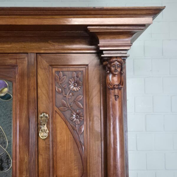 Cabinet Jugendstil 1900 Walnut - Image 13