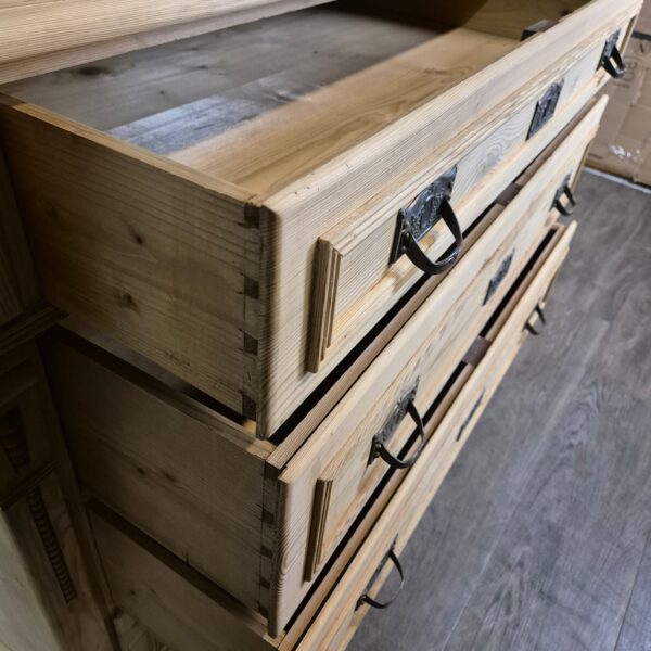 Chest of Drawers Jugendstil 1900 Pine - Image 11