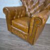 Chesterfield Armchair Leather Camel - Image 4