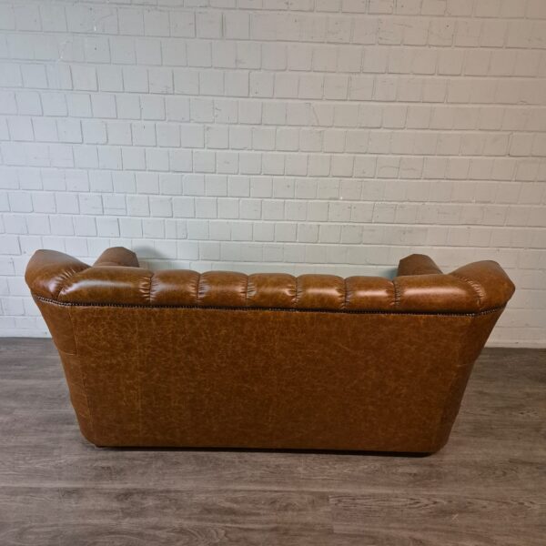 Chesterfield Sofa Camel 3-2-1 Leather - Image 9