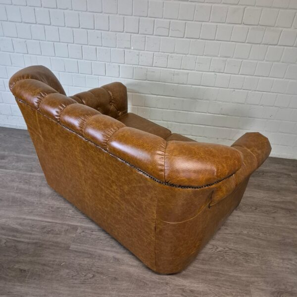 Chesterfield Sofa Camel 3-2-1 Leather - Image 15