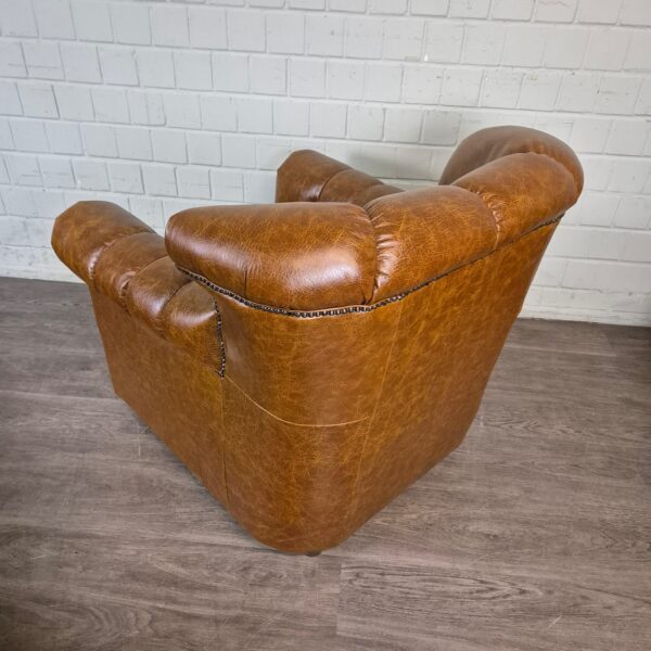 Chesterfield Sofa Camel 3-2-1 Leather - Image 19