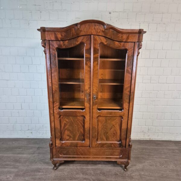 Bookcase Louis Philippe 1860 Mahogany - Image 2