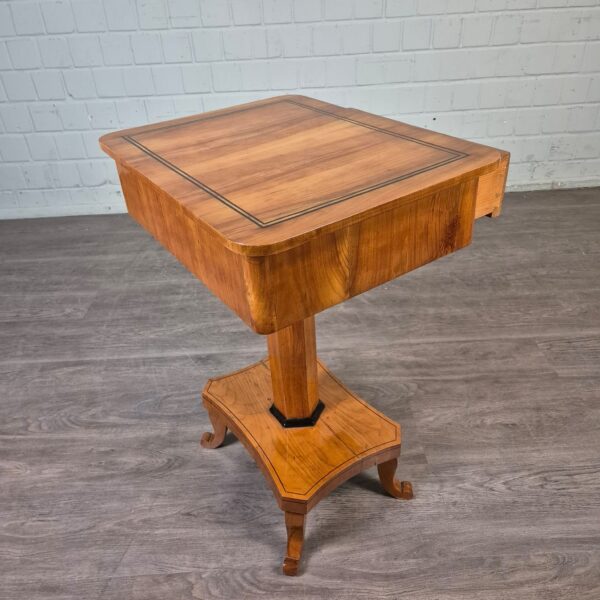 Sewing Table Biedermeier 1820 Cherry Wood - Image 16