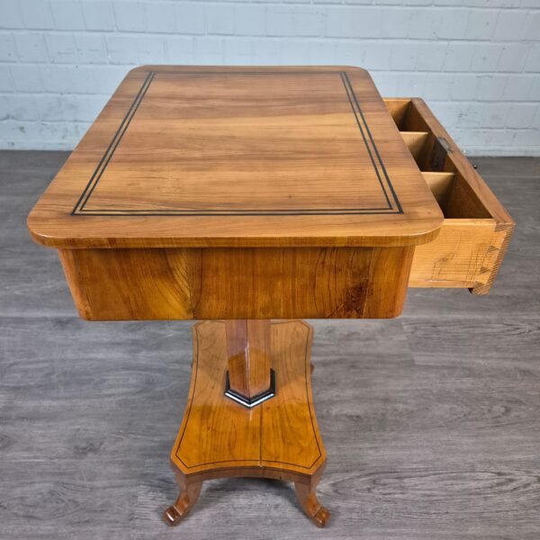 Sewing Table Biedermeier 1820 Cherry Wood - Image 15