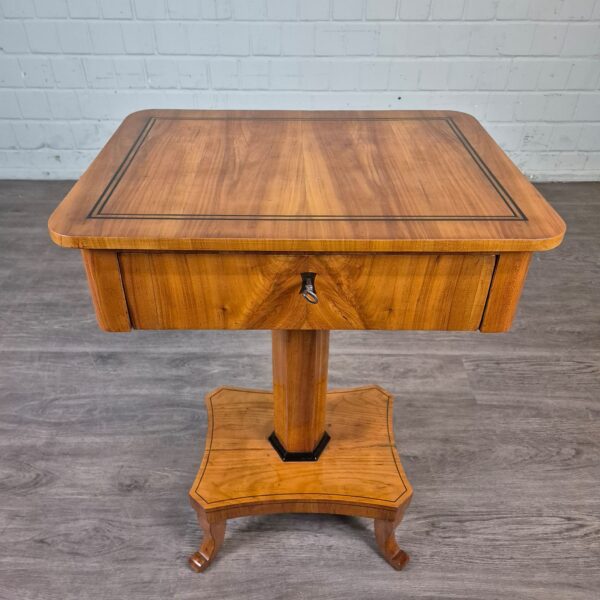 Sewing Table Biedermeier 1820 Cherry Wood - Image 3