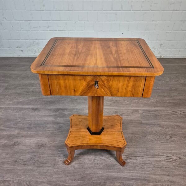 Sewing Table Biedermeier 1820 Cherry Wood - Image 2